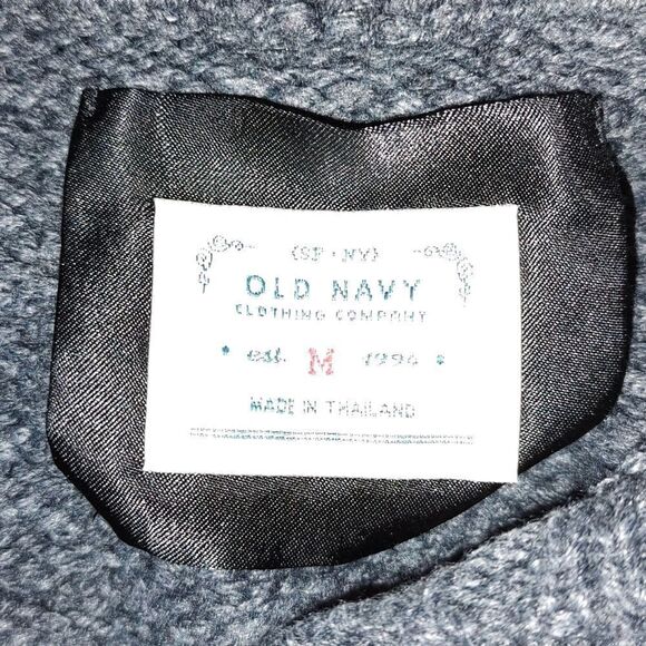 Old Navy gray sweater hoodie wool angor blend   Sz M - Picture 7 of 7